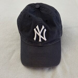 Classic Dark Blue Baseball Cap with NY Embroidery